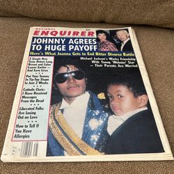 Vintage 1984 National Enquirer Magazine Featuring Michael Jackson 