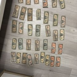 Vintage old cuban currency