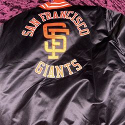 giants leather jacket 