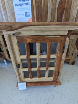 Tahoe Natural 12 Glass Cabinet
