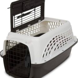 🔥Brand new🔥 Petmate Dog Crates for Small Dogs & Cat Carriers, Two-Door Plastic Pet Kennel, Top & Front Loading, Made in USA, 19", White