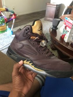 CUSTOM Burgundy Jordan 5s