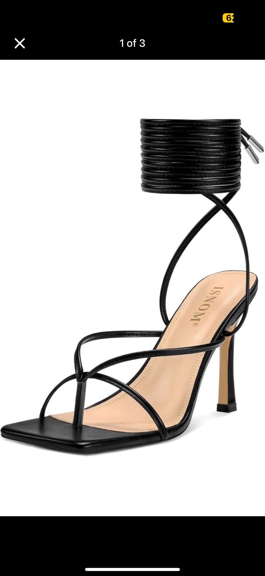 Strappy Black Heels