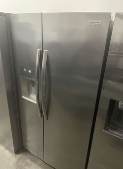 Counter Depth Frigidaire Side by Side Refrigerator StainlessSteel IceMaker