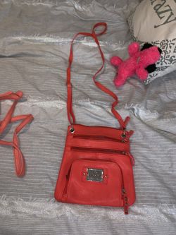 Coral color Handbag
