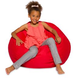 Solid Red Bean Bag Chair