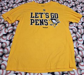 Used 2016 Pittsburgh Penguins Let's Go Pens Reebok T-shirt, Men's Large