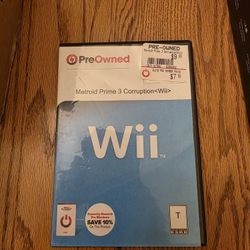 Wii Metroid Prime 3 Corruption