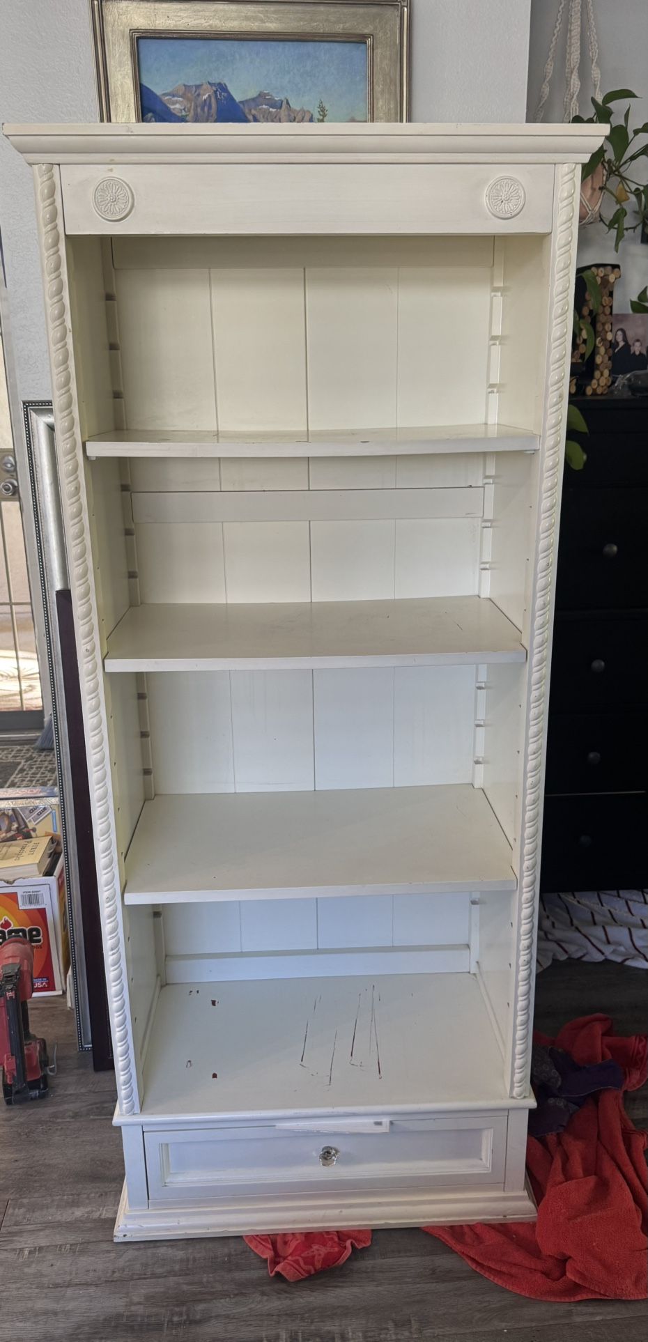 White Bookcase OBO