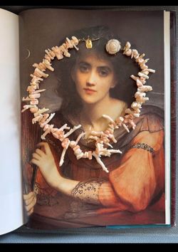Rose Carved 14kt Gold Pink Coral Necklace
