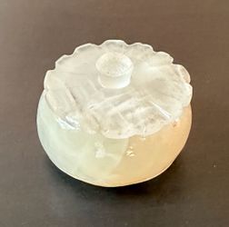 White calcite jewelry box