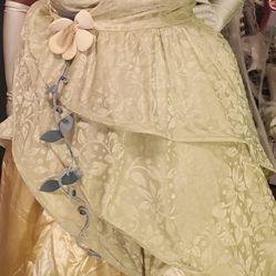 Disney’s Halloween Princess And The Frog Woman Deluxe Plus Size Tiana Dress Costume