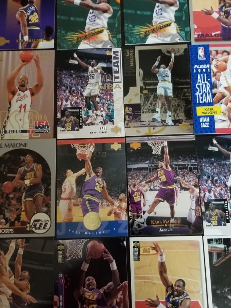 Karl Malone Card Lot.