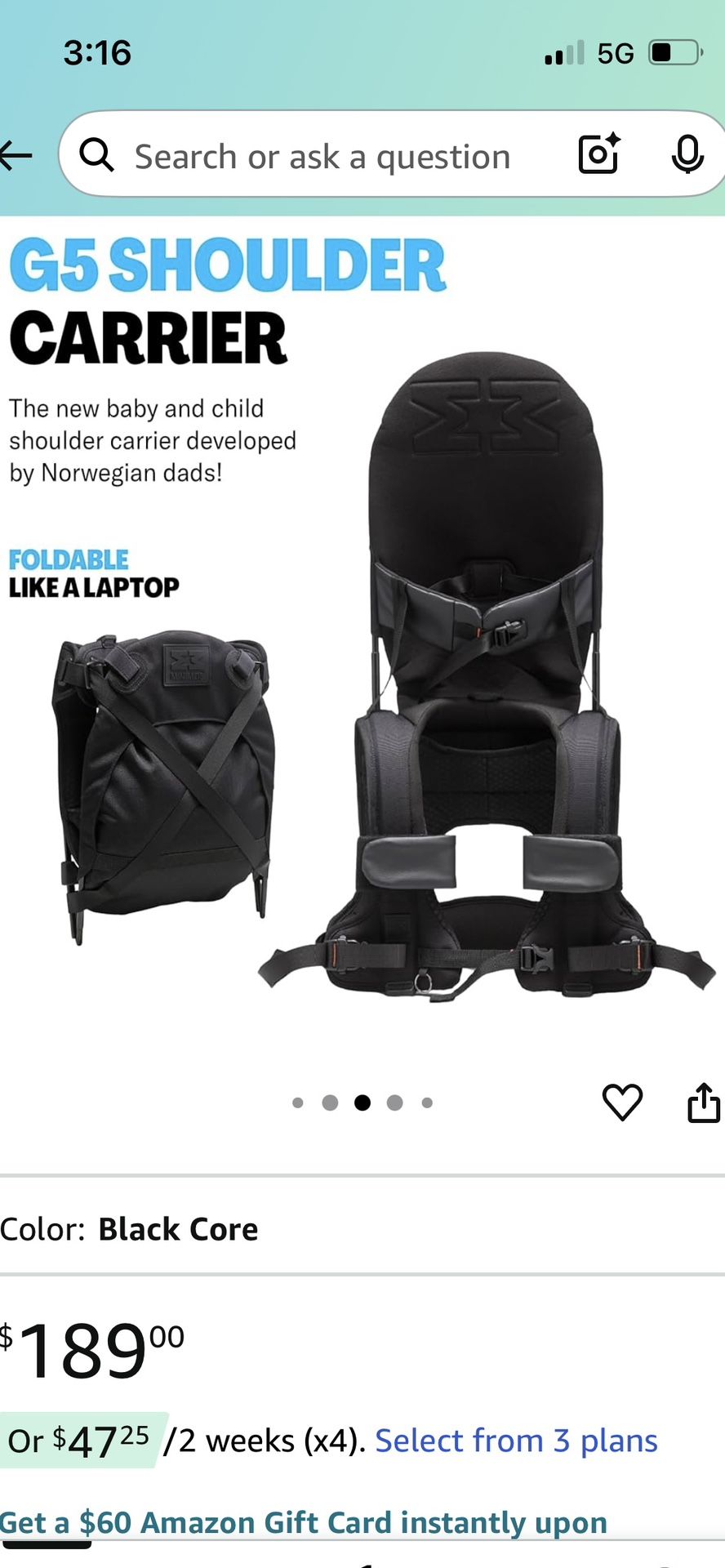 Kids Shoulder carrier