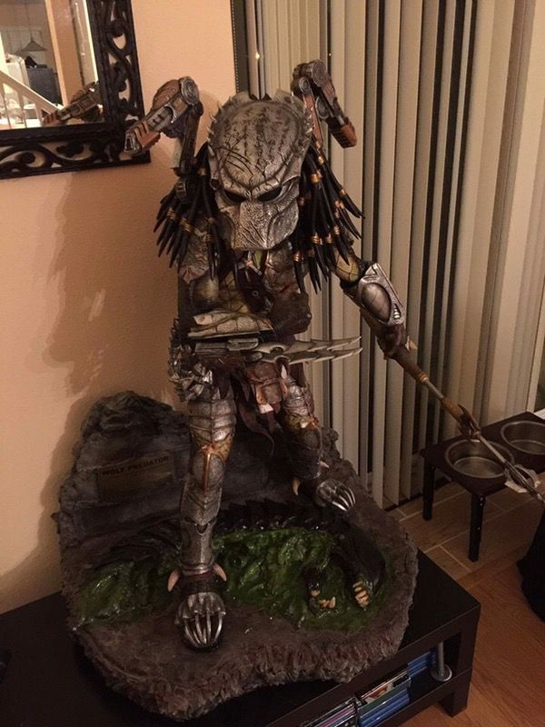 Custom 1/2 Scale Predator Statue 40” tall , Not Sideshow, Alien vs Predator
