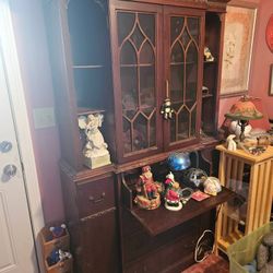 Cabinet Solid Wood And Chair Is Classic