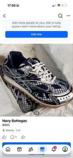 Navy Bottega Veneta