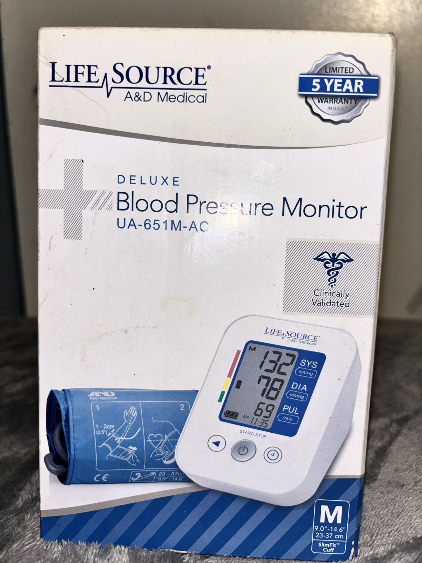Life Source A&D Medical Deluxe Blood Pressure Monitor