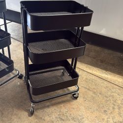3-tier Rolling Utility Cart 