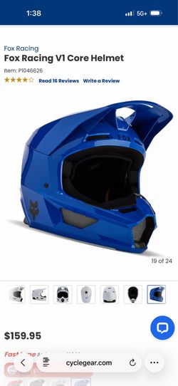 Fox Racing V1 Core Helmet blue