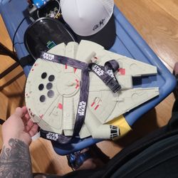 New Disney Parks Popcorn Bucket Star Wars Millennium Falcon with Strap