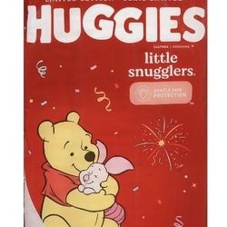 HUGGIES Limited Disney Edition   "Little Snugglers" 33 Diapers - Up To 14 Lbs