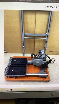 Ridged 12 amp 8” blade corded wet tile saw with extended rip R4040