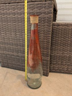 Teardrop Vase - Larger 32"  by 7" diameter base by  3.5' Top - VIDRIOS SAN MIGUEL Authentic 100% Recycled • home decor, floor decorations, household, 