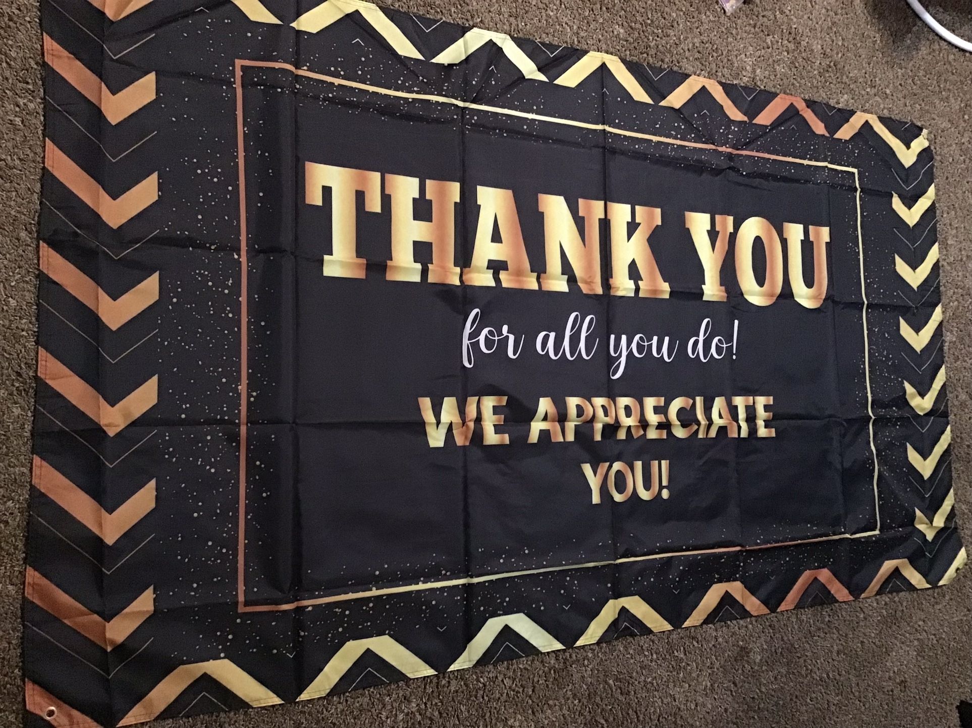 “Thank You For All You Do” Banner