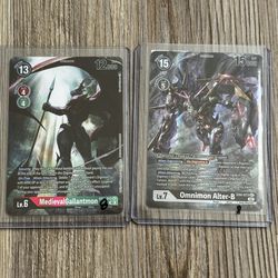 Digimon EX4 Omnimon Alter-B SEC + MedievalGallantmon SR – Near Mint
