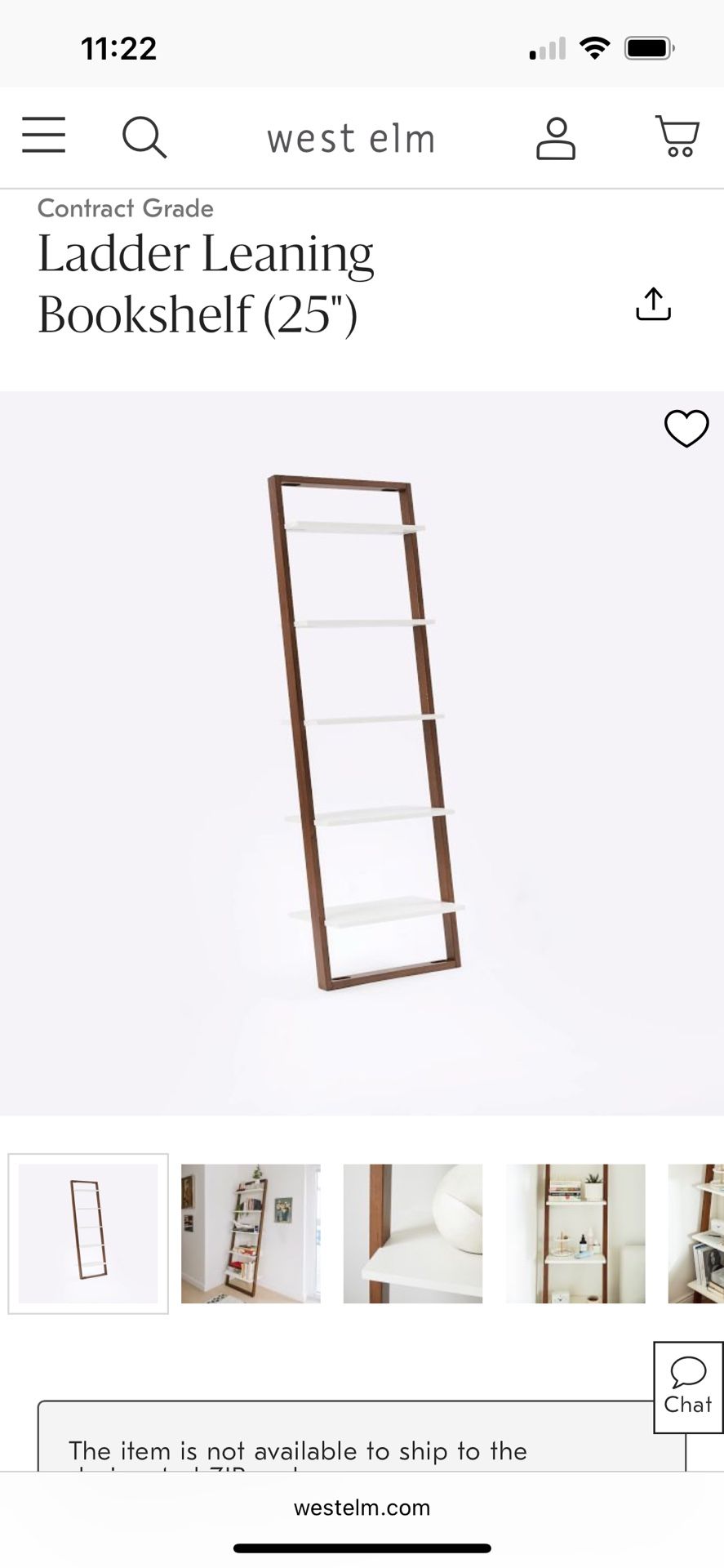 Matching West Elm Ladder Bookshelves