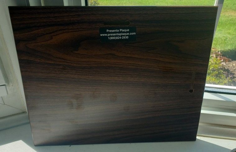 Walnut Plaque