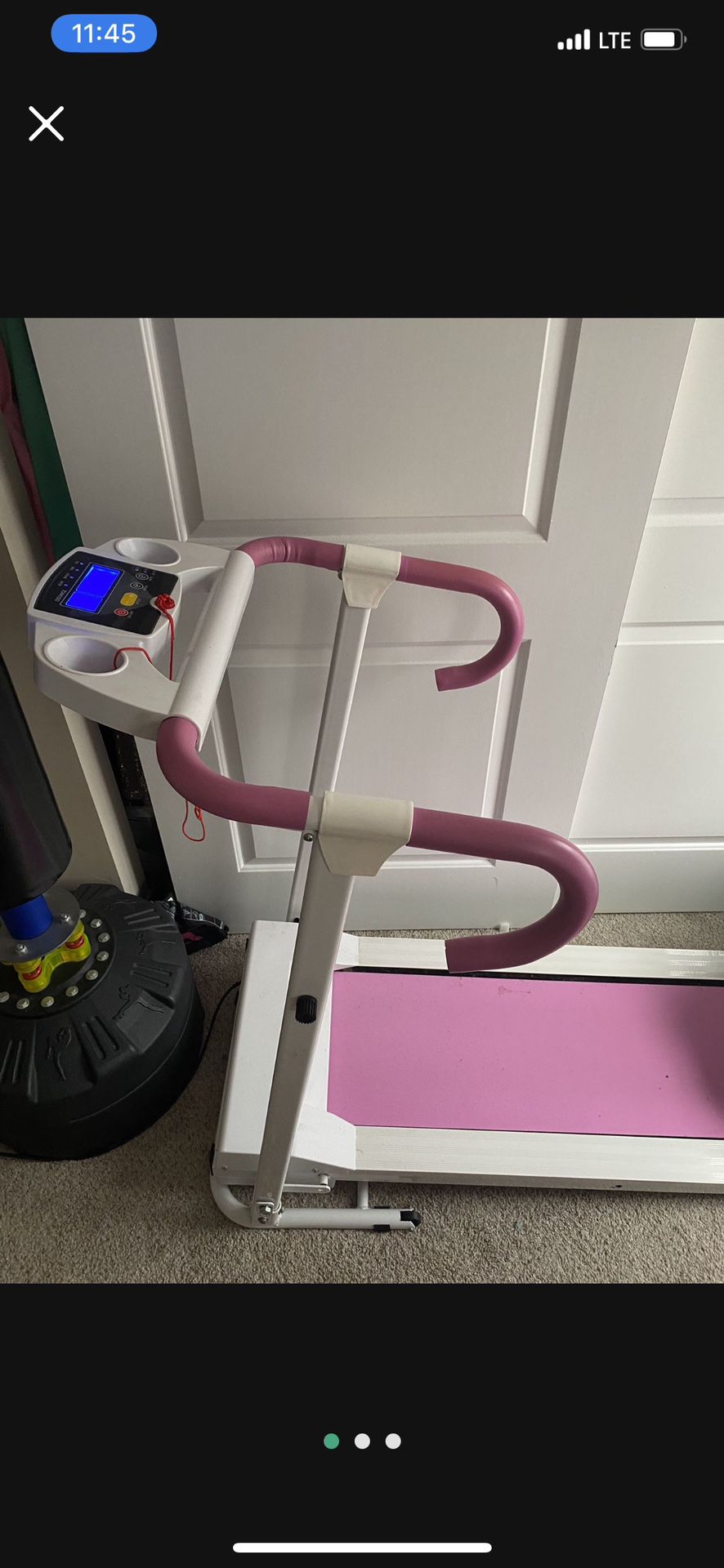 Pink Treadmill Electric Power Small 