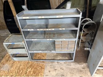 Work van Storage shelves