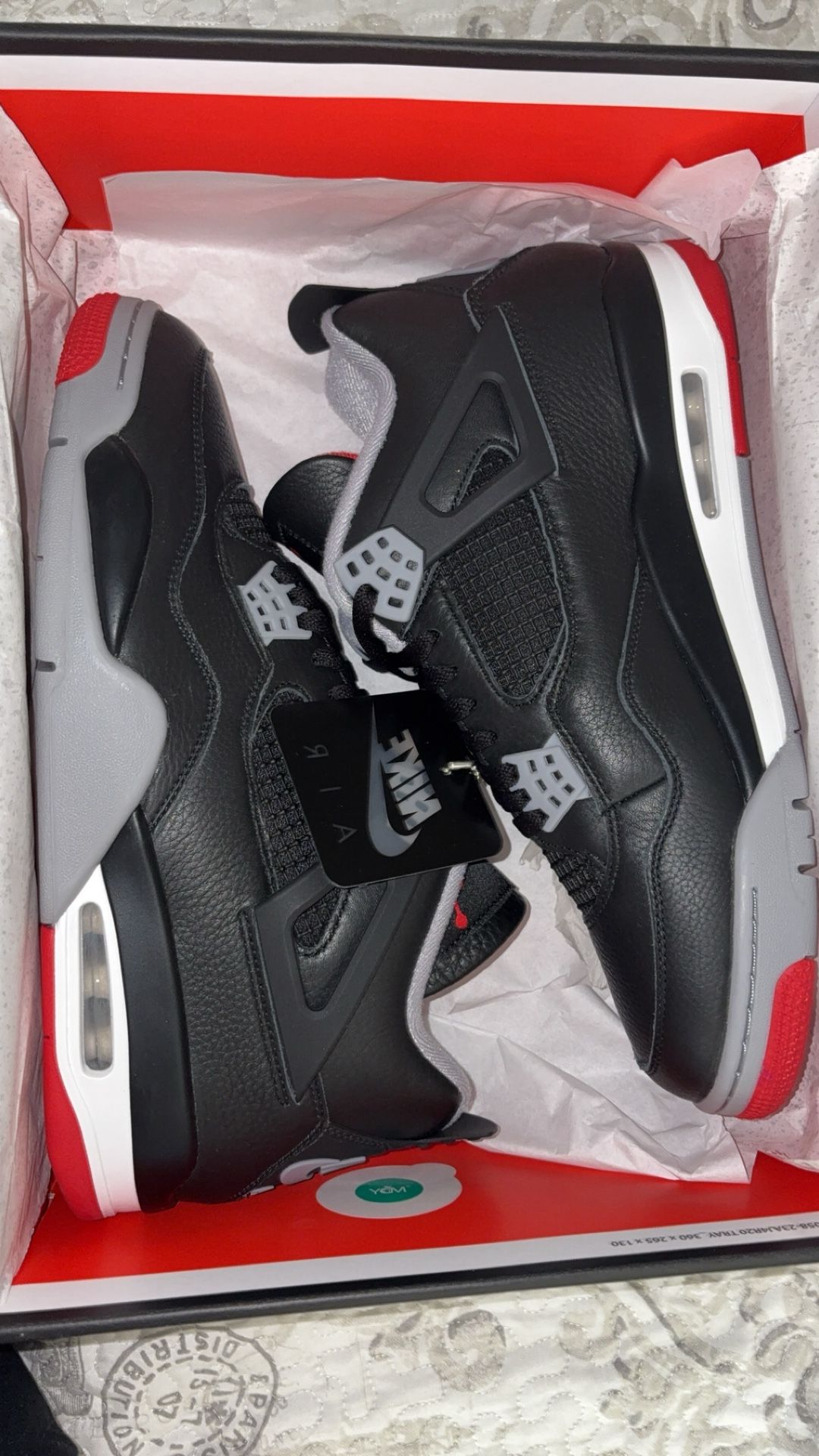 Jordan 4 Bred Reimagined Size 12 New