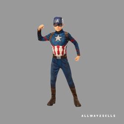Captain America Halloween Costume Size M Boys 