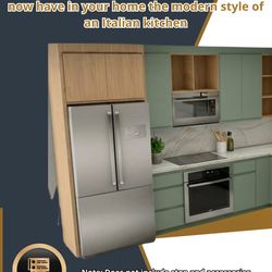 Custom Italian Kitchen Cabinets  , 24 Kit pieces  , ALL colors available