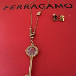 Cadena Y Aretes De Cero Inocidable 