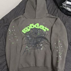 Sp5der Wait Web Hoodie 'Slate Grey'