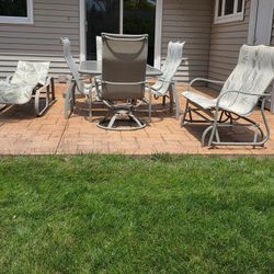 9 Piece Patio Set Stored Indoors Most Winters