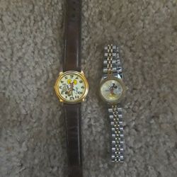 Two Disney Watches From Estate Sales Both Need Batteries