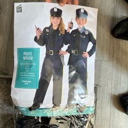 Police Officer Costume Size 3-4