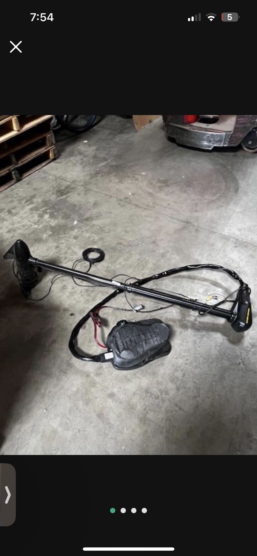 Minn Kota Edge Trolling Motor 12V 45lbs thrust 5 speed No Mounting Bracket.