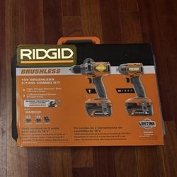 Ridgid 2 Tool Combo Kit. Brand New.  Free Delivery