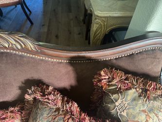 Brown velvet Sofa 6.5 feet