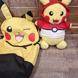 Pikachu  Pokémon  Build A Bear And Backpack 