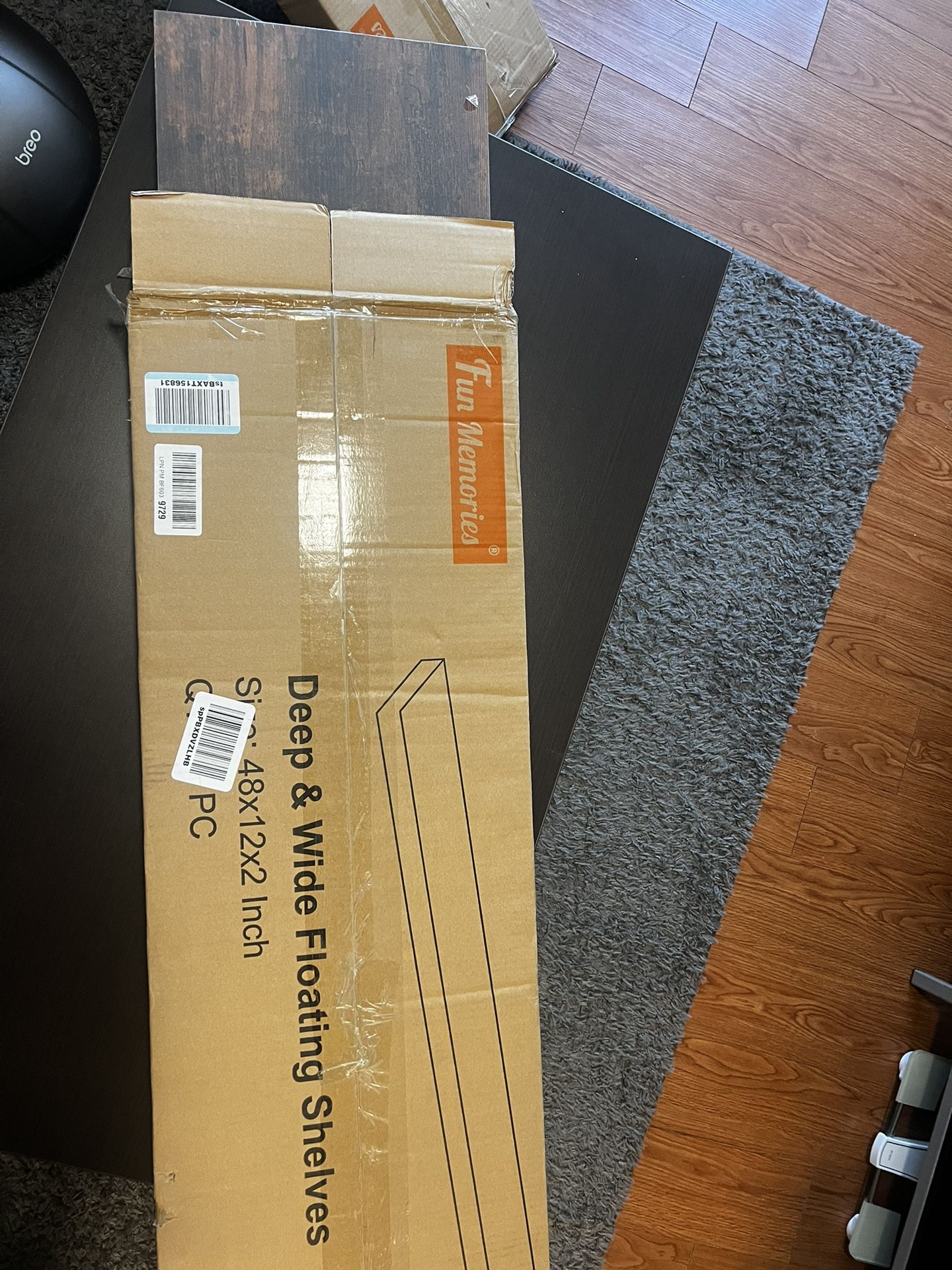 Floating Shelves - Rustic Brown, 48 In. 