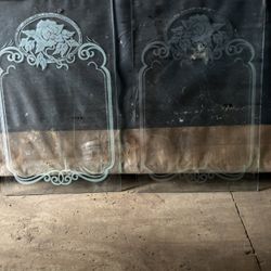 Old Etched Glass