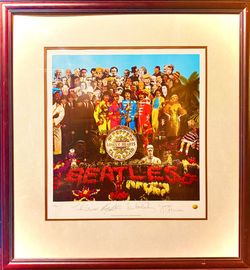 The Beatles Sgt Pepper’s Album artwork Limited Edition Lithograph COA - $1,500