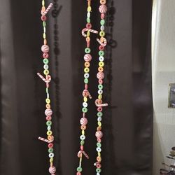 

Vintage Blow Mold Lifesavers Christmas Candy Garland